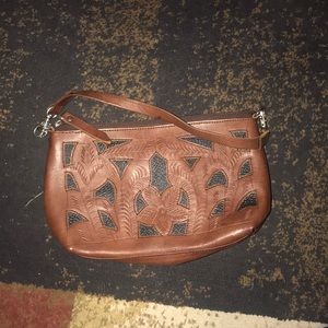 Leather cross body or hand bag